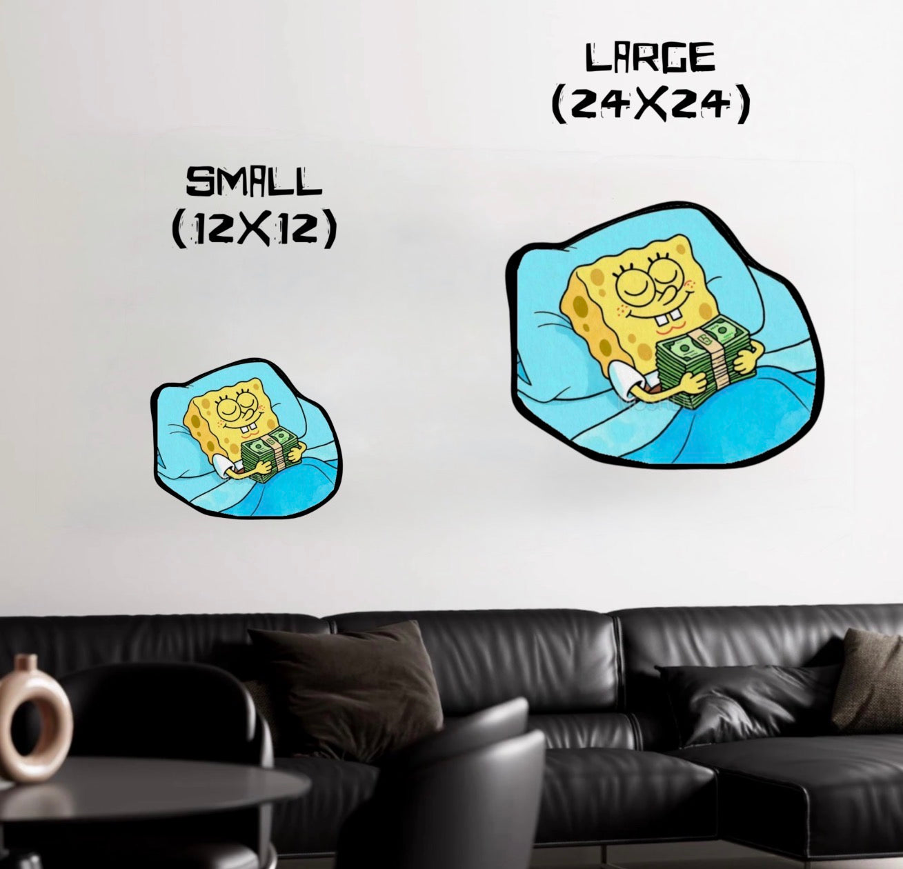 SpongeBob Sleeping with Money