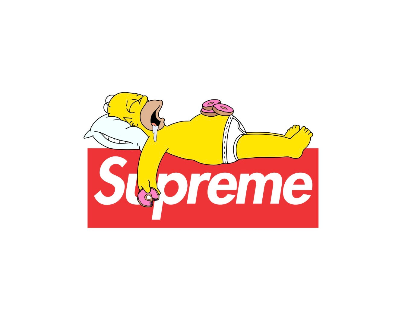 Homer Sleeping on Supreme